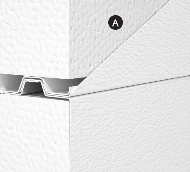 Dessin technique de l'isolation de polystyrène