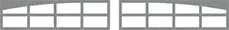 Illustration des dimensions des appliques Arches Stockton