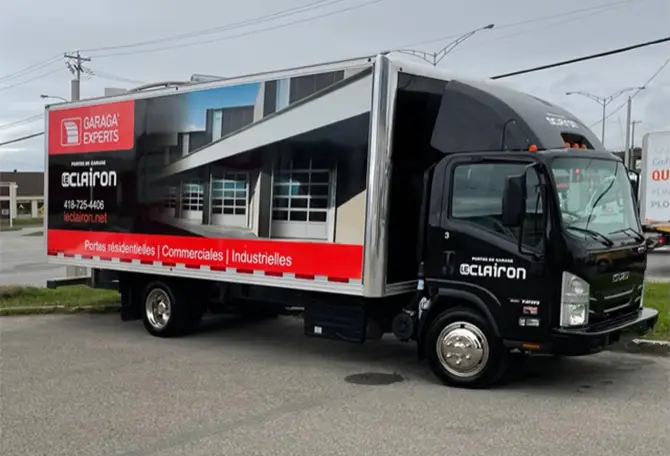 Camion de service des Portes de garage le Clairon Inc