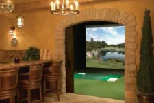 Garage pour amateur de golf