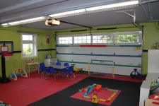 Garage converti en salle de jeu